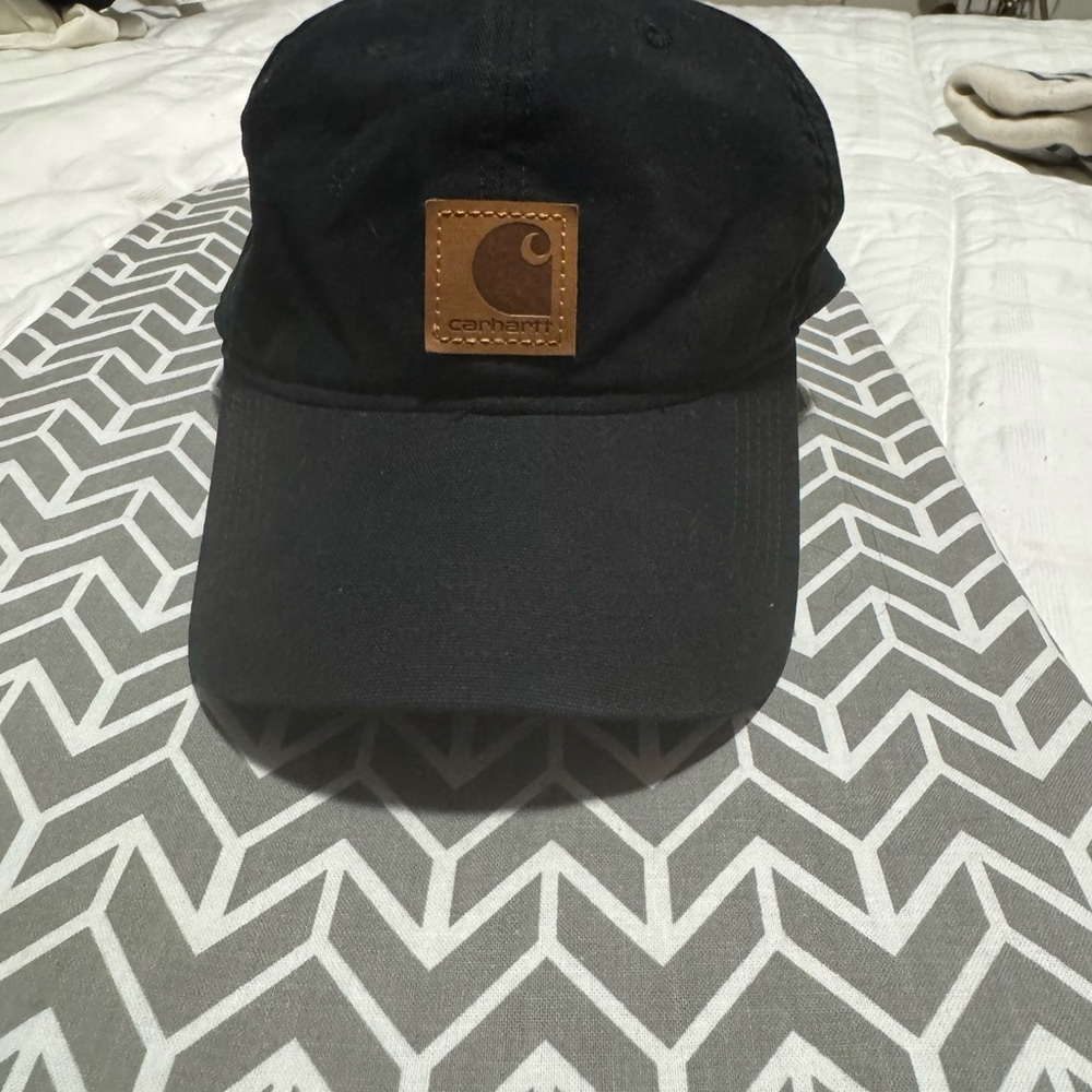 Carhartt Black and Brown Logo Hat
